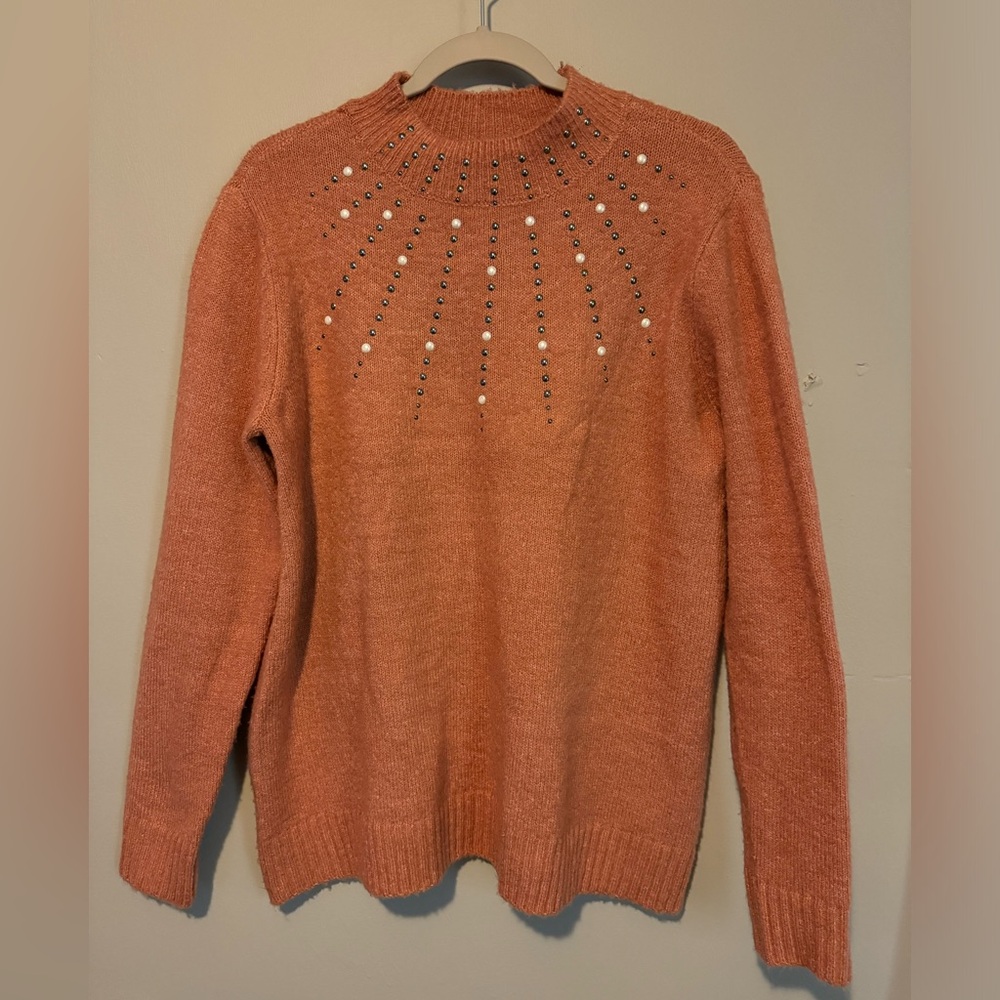 Tan/Salmon Sweater